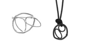 Aguja de pecho y colgante