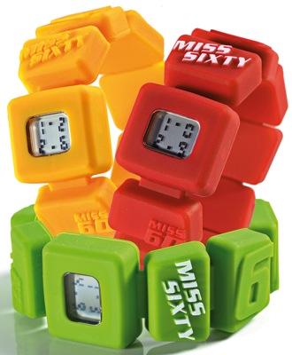 Reloj geométrico de Miss Sixty