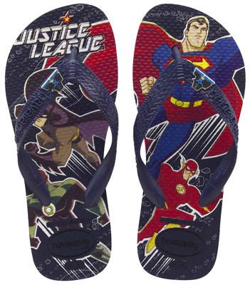 Super héroes en Havaianas