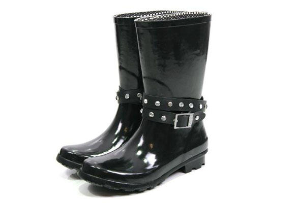 botas de agua estilo motero