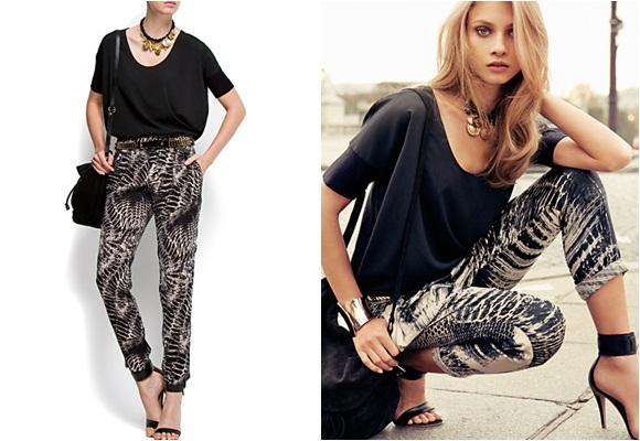 Pantalones estampados: vuelve ese look de los 80