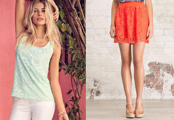 M&aacute;s femenina con prendas de encaje