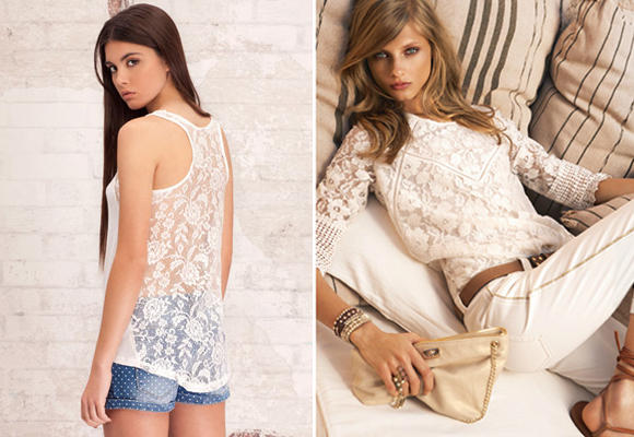 M&aacute;s femenina con prendas de encaje