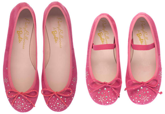 Barbie Fuchsia suede and Swarovski crystals Barbie Fuchsia suede and Swarovski crystals