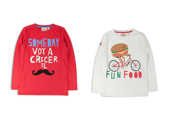 Divertidas prendas para los peques